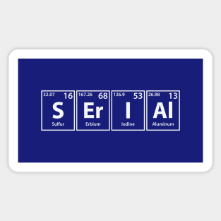 Serial (S-Er-I-Al) Periodic Elements Spelling Sticker